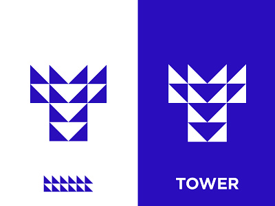 Tower. app blue brand brand design branding icon identity lettermark logo logo design logo mark logodesign logodesigner mark minimal popular symbol t logo tower trend
