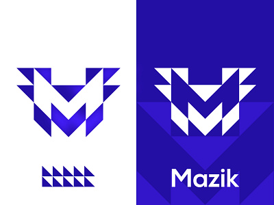 Mazik. brand brand design branding clean creative design flat graphic design icon letter m letter mark logo logo design logotype m logo mark minimal monogram simple typography