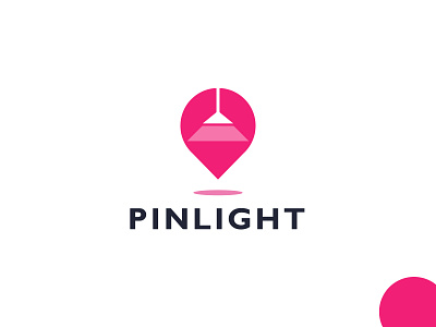 PinLight Logo. app brand brand design branding design flat graphic design icon light logo logo design logotype minimal pin simple