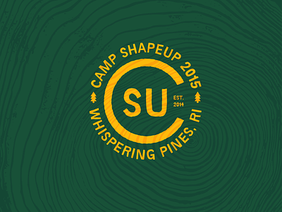 Camp ShapeUp design drawing illustration logo
