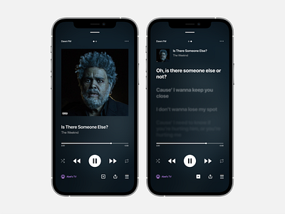 Mobile Music Player app ios music musicplayer productdesign ui ux