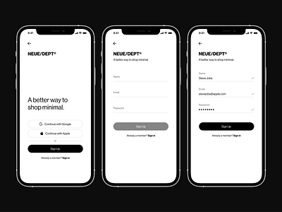 Sign up flow app brand mobile onboarding productdesign signup ui ux