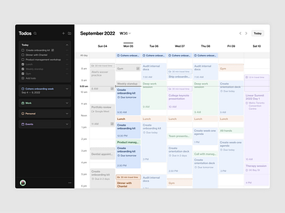 Automated Calendar automation calendar figma minimal productivity ui ux webdesign
