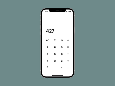 Calculator app appdesign calculator minimal modern ui ux