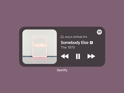 Spotify iOS Widget app app design ios modern spotify spotify widget widget widget design