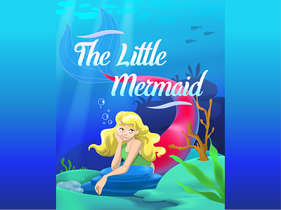 The Little Mermaid by H.C.A ariel beauty cartoon cartoon design cartoon illustration hcandersen illustration mermaid sea sea creature under the sea vector art vector artwork