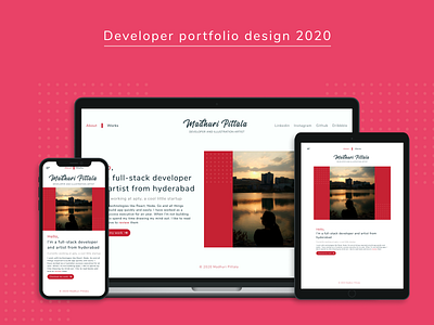 Developer portfolio design