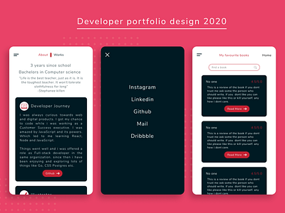 Portfolio design mobile