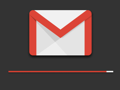 Gmail loading design icon logo minimal web
