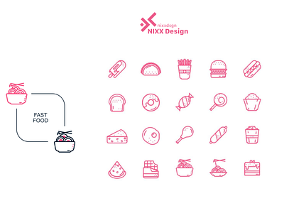 Fast Food design food food and drink icon icon a day icon design icons iconset iconsets ui uidesign uiux ux