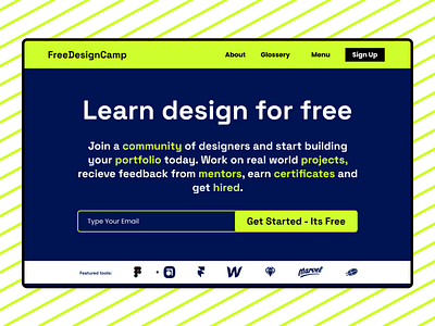 Free Design Camp Concept