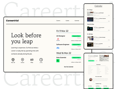 Careertrial Concept