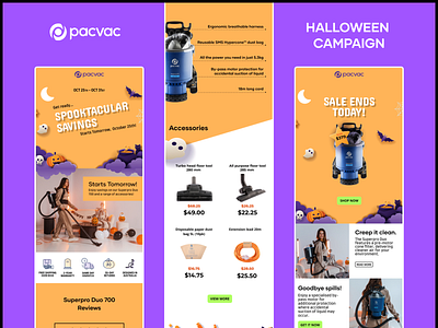 Halloween Email Campaign branding concept design edm email email design email designer email marketing figma halloween halloween campaign halloween sale hero section holiday season holidays hubspot seasonal campaign ui ux vector