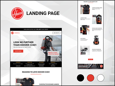 Landing page design