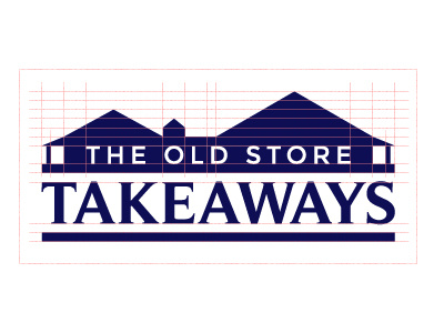 The Old Store Takeaways food illustrator logo