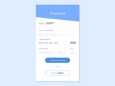 Checkout Design for Daily UI #002