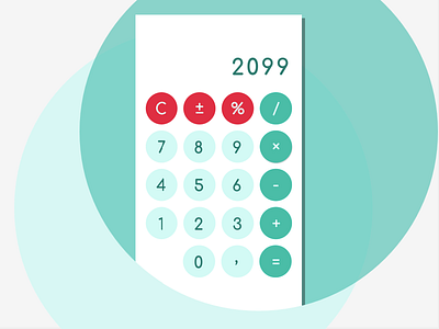 Calculator - Daily UI #004 004 calculator dailyui uidaily