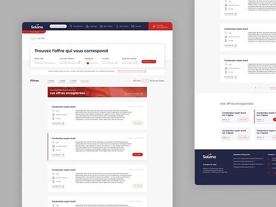 Job searching website minimal ui web