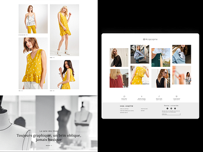 Fashion e-commerce ecommerce fashion identity minimal responsive web web design website