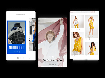 Fashion e-commerce ecommerce fashion identity minimal responsive web web design website