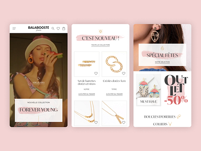 Accessories e-commerce ecommerce fashion mobile web web design website