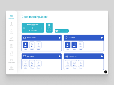 #dailyui  #021 Home monitoring dashboard