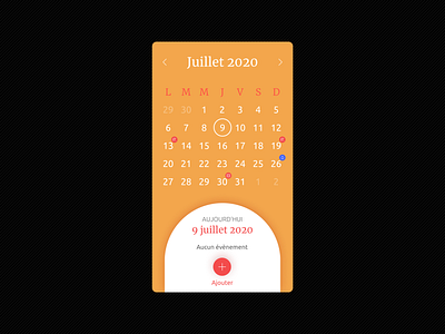 #dailyui #038 Calendar 038 calendar dailyui mobile