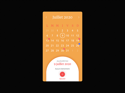 #dailyui  #038 Calendar