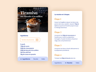 #dailyui  #040 Recipe