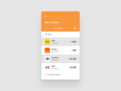 #dailyui #046 Invoice 046 dailyui invoice mobile