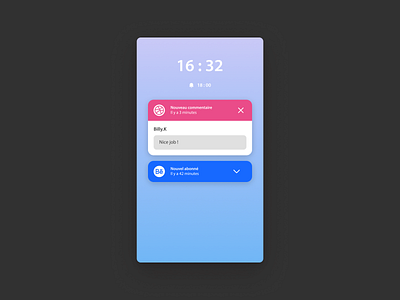 #dailyui  #049 Notification