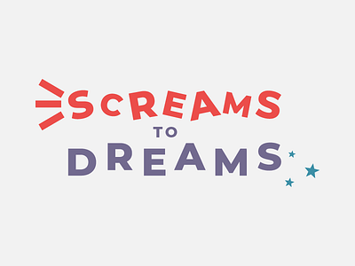 Screams To Dreams 1 branding gestalt lavender logo sleep typography unused logo