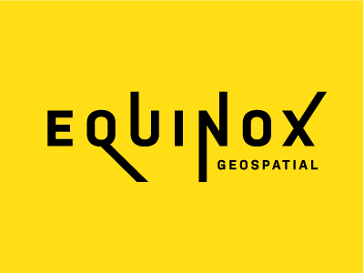 Equinox Logo Sketch geospatial gis space yellow