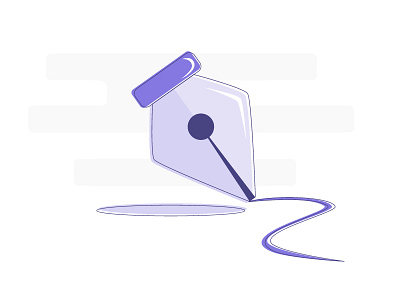 Pen icon icon illustration notes pen write down