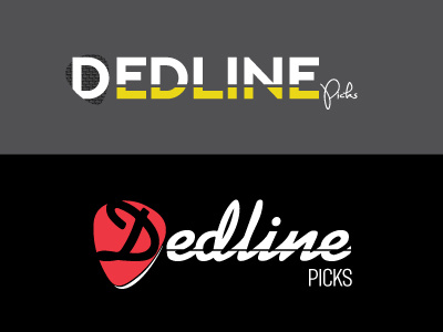 Dedline Picks design guitar logo design music picks