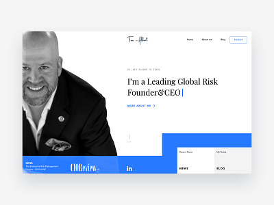 Personal Website design landing page minimal ui ui deisgn webflow