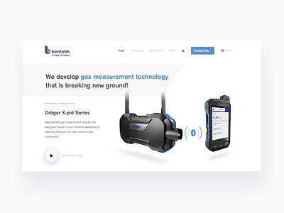 Industrial Product Landing Page