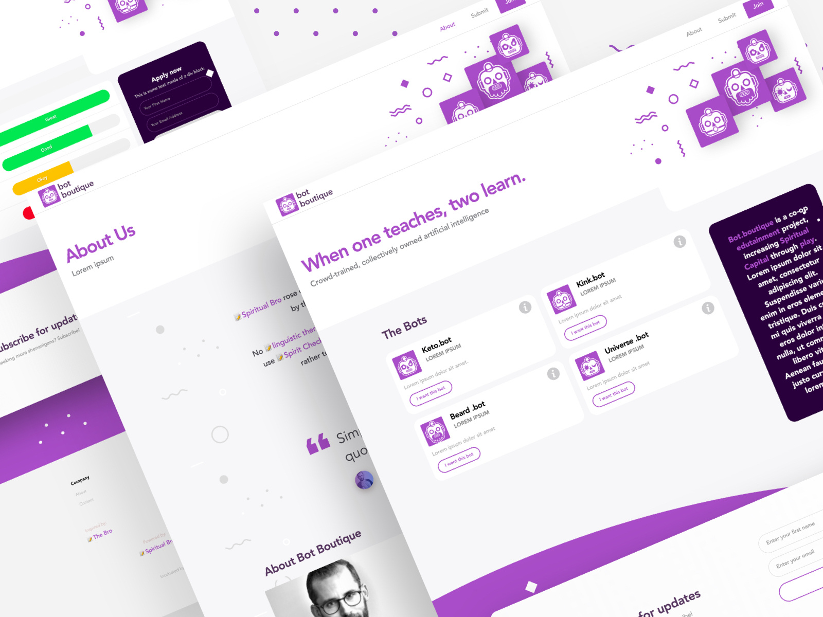 Bot Collection Website by Eray Damar on Dribbble