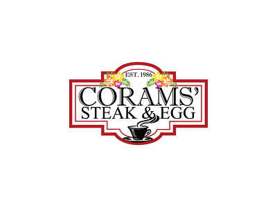 Corams brand branding clean creative illustration illustrator lettering logo