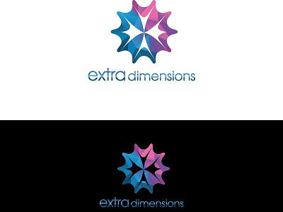 Extra Dimensions app brand branding clean creative design dimensions flat icon icons identity illustration illustrator lettering logo minimal