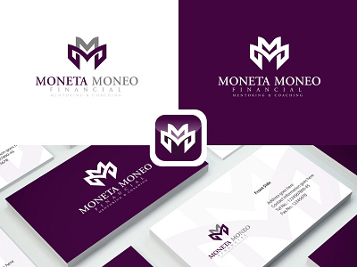 M M | moneta Moneo Financial Logo app branding clean creative design flat icon icons illustration illustrator letter logo m logo minimal mm