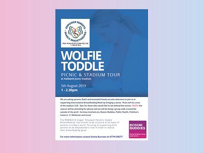Wolfie Toddle Poster Design