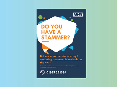 Stammer Poster NHS adobeillustrator adobephotoshop branding design designer duotone graphicdesign graphicdesigner graphics nhs