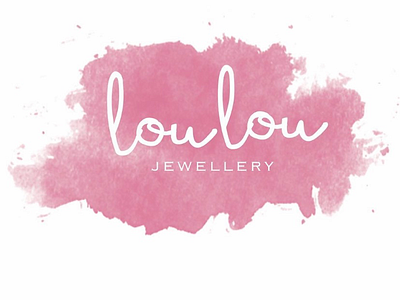Lou Lou Jewellery logo logodesign pink pinklogo watercolourlogo