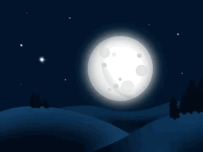 Full Moon Animation digitaldrawing fullmoon procreate