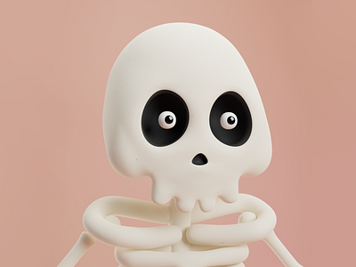 Skeleton portrait 3d blender bones illustration portrait skeleton skull