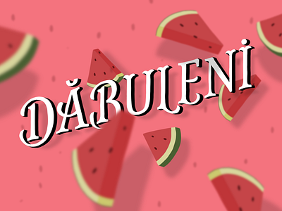 The Land of Watermelon app handmade illustration land lettering procreate watermelon