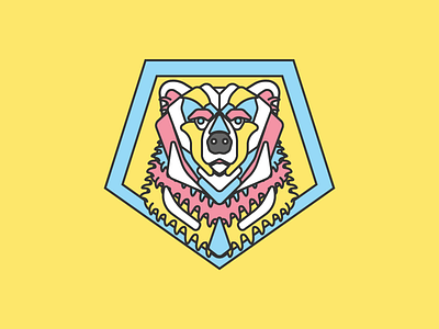 Bear Totem color design geometry graphic design illustration nature tribe