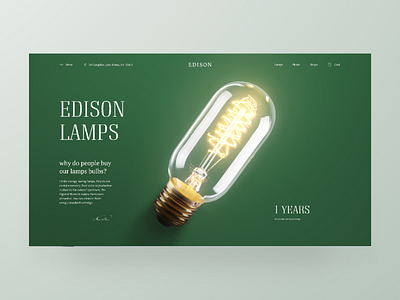 Edison Lamps edison gradient green lamp bulb light photoshop science staff yellow