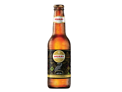Huari Bottle beer beer label bolivia branding huari packaging